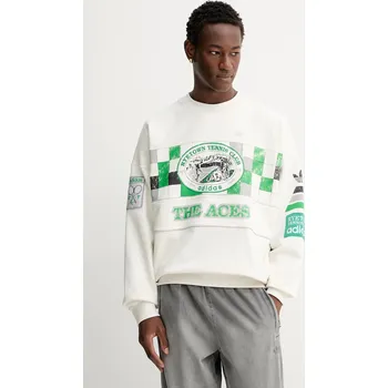 Dámská mikina Bavlněná mikina adidas Originals Court Crew JW0149 béžová 01A, vel. M