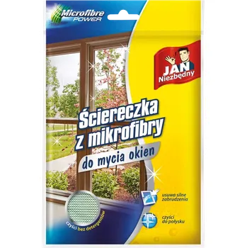 Utěrka Jan Niezbedny OKN utěrka z mikrovlákna na okna zelená 40X40