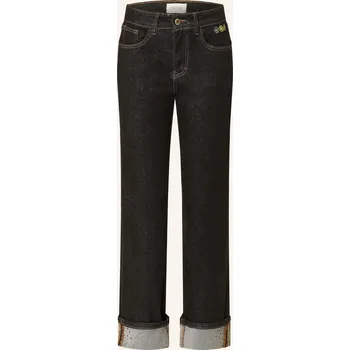 Dámské džíny Cartoon Dámské Rovné Džíny S Ozdobnými Kamínky, 8626 raw...