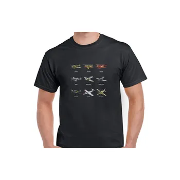 Pánské tričko Tričko Slavná československá letadla černé, L