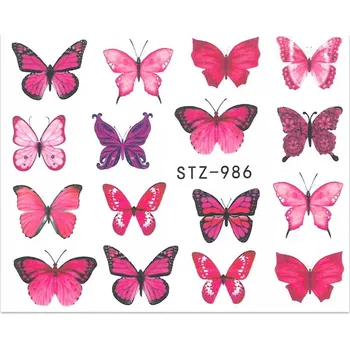 Vodolepky na nehty Motýli #3