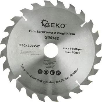 Příslušenství k nářadí GEKO Kotouč pilový, 230x32x24T
