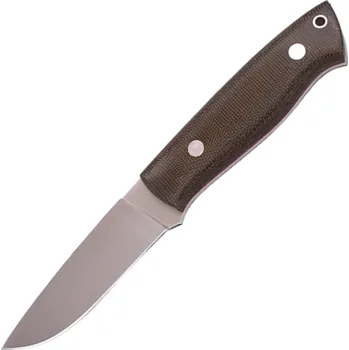 lovecký nůž Brisa Trapper 95-zelená micarta N690Co Scandi Pouzdro bushcraft 95 s firesteelem BRS-063-2017-1562-2