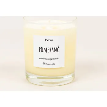 Svíčka Sójová vonná svíčka Pomerančová Sojka 1 ks
