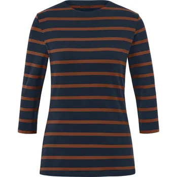 Pánské tričko 686845 - Tchibo - Triko s 3/4 rukávem - pro ženy - vel. M 40/42 - barva: modrá/s proužky