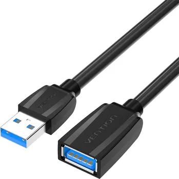 Datový kabel Prodlužovací kabel USB 3.0, samec USB na samici USB, Vention 3 m (černý)