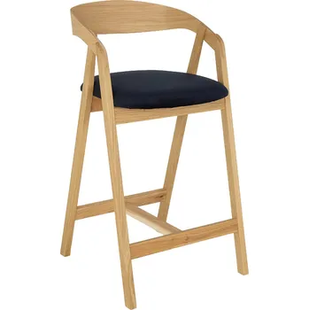 Židle barová KT395 látka povrchová úprava dub DUB přírodní vzorník matt velvet MATT VELVET 99