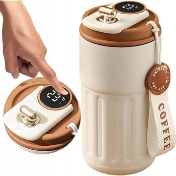 Termoska TERMOHRNEK 410ml TERMOSKA na čaj kávu LCD displej TEPLOTA