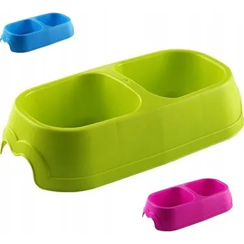 Miska pro psa Sada dvou misek na krmení Hega, plastové, 500 ml