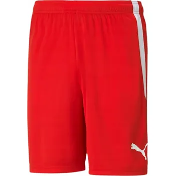 Pánská móda PÁNSKÉ KRAŤASY PUMA TEAMLIGA ČERVENÉ 704924 01 vel. M
