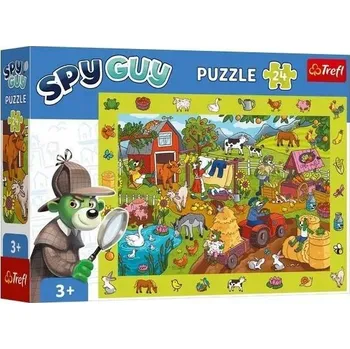 Puzzle Puzzle 24 dílků Pozorovací Hra Spy Guy Farma