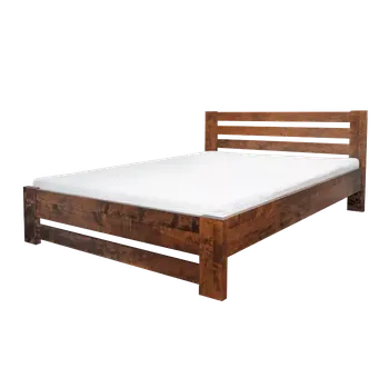 Ložnicová sestava Manželská postel GABI - olše rozměr 160x200 povrchová úprava - wiór olše Tmavá olše