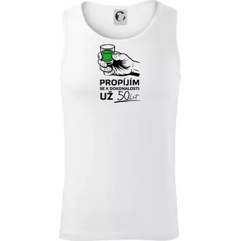 Pánské termoprádlo Zelená - propíjím se už 50 let - Tílko pánské Core - M ( Bílá )