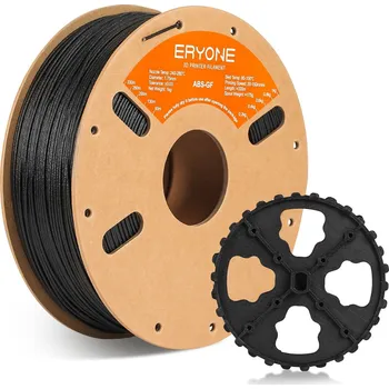 Filament ERYONE ABS GF černá 1kg – skelnými vlákny plněný ABS filament - Filament