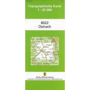 Topographische Karte Baden-Württemberg Ostrach