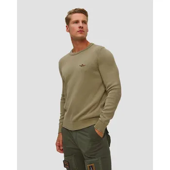 Pánský svetr Pánský Zelený Svetr Aeronautica Militare 252ma1610ul00556-57606