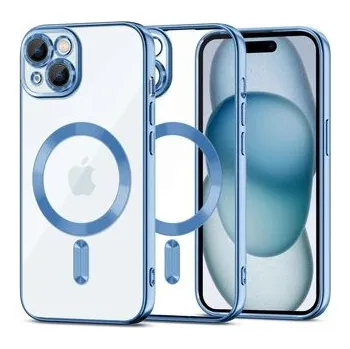 Etui Tech-Protect MagShine Line MagSafe na iPhone 15 - niebieskie