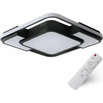 STROPNÍ SVÍTIDLO ČERNÁ STROPNÍ SVÍTIDLO LED LUSTR 50 CM S DÁLKOVÝM OVLADAČEM NASTAVITELNÁ BARVA SVĚTLA