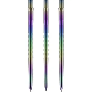 Šipka Hroty na steel šipky Mission Caliburn EVO Grooved 38mm duhové 3ks