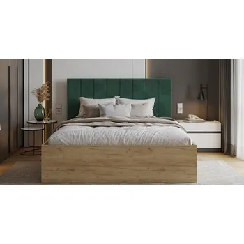 Postel Čalouněná postel GRENADA 90x200 cm se zdvižným roštem zelená