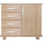 Komoda B 6 povrchová úprava buk (d) moření třešeň