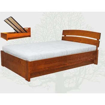 Ložnicová sestava Manželská postel KLARA 2 s úložným prostorem - borovice rozměr 160x200 povrchová úprava - wiór borovice Světlá olše