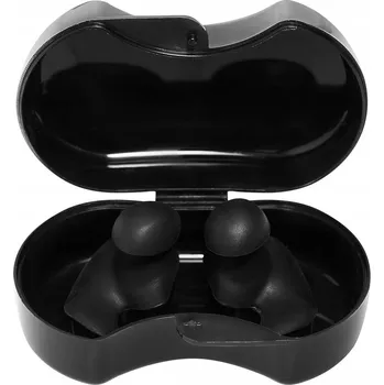 ŠPUNTY DO UŠÍ NILS AQUA NQAW60 ČERNÉ SILIKONOVÉ