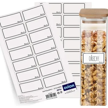 Samolepící etiketa Samolepicí etikety na sklenice, 28 ks