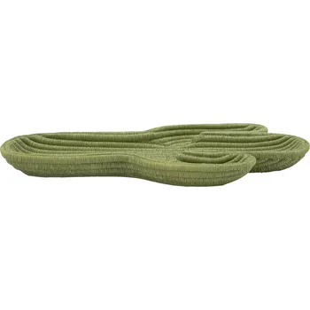 Dekorativní odkládací podnos Cactus 34 cm zelený