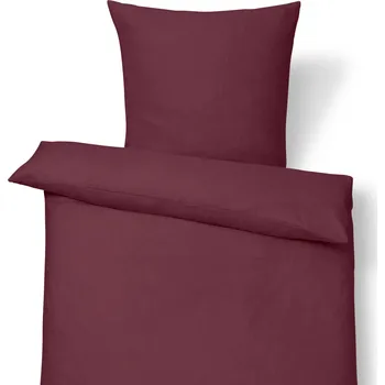 Povlečení 725948 - Tchibo - Lněné povlečení - barva: červená