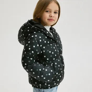 Reserved - Prošívaná puntíkovaná bunda - černý - 9679X-99X - 9679X-99X-146