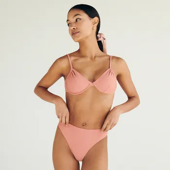 Dámské plavky Reserved - Spodní díl plavek s UV ochranou - broskvová - 9242U-24X - 9242U-24X-M