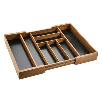 Podlahový mycí stroj KESPER Zásobník na příbory roztahovací tmavý bambus 35-57cm