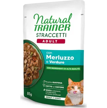 Krmivo pro kočku 22x85g Natural Trainer proužky v omáčce - treska