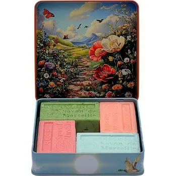 Obraz Sada Marseillských mýdel – Verbena, Pomeranč, Květ lotosu a Růže