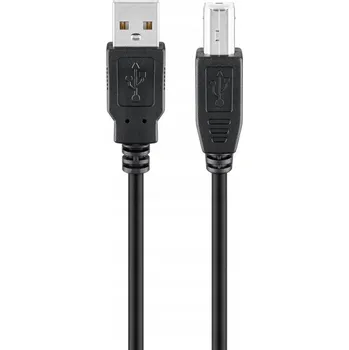 Datový kabel USB kabel Goobay 93598 USB-A na USB-B, černý, 5 m