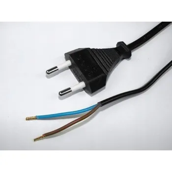 Napájecí kabel Napájecí kabel AC s atestem pro montáž, 3 m, černý