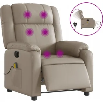 Křeslo Masážní křeslo VidaXL hnědé