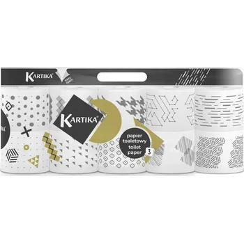 Toaletní papír Suchý toaletní papír bez vůně Kartika 10 ks