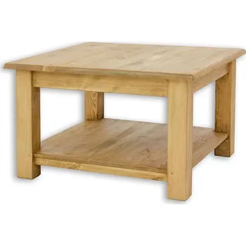 Obývací pokoj Konferenční stolek ST709 povrchová úprava - včelí vosk Přírodní včelí vosk šířka stolu 75 hloubka stolu 75