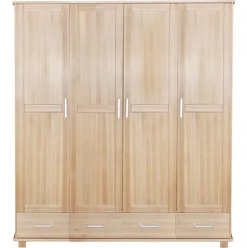 Šatní skříň Skříň šatní B 4 povrchová úprava buk (d) moření třešeň