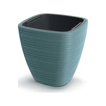 Květináč Květináč VENA SQUARE 28,9 cm - barva: skandinávská modrá