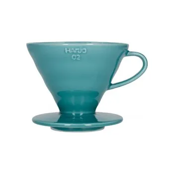 Příprava kávy Dripper Hario V60 (VDC-02-TQ-UEX) - keramický, velikost 2, tyrkysový