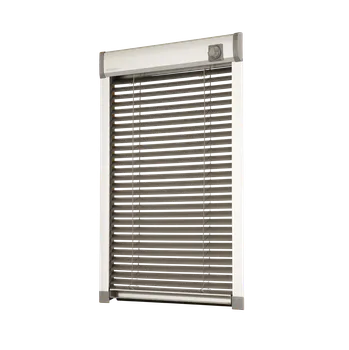 Žaluzie pro střešní okna VELUX V-lite Isotra Název: FK06 - 66x118cm, Barva Žaluzie: 7001 (bílá), Barva vodící lišty: SWL (Bílý lakovaný hliník)