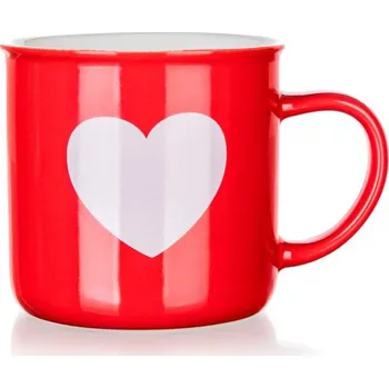 Stolování Banquet Keramický hrnek White Heart 350 ml