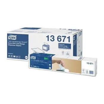 Podlahový mycí stroj Ubrousky Tork Xpressnap Snack®, extra jemné, bílé s dekorem, 2 vr., 4000 ks, N10