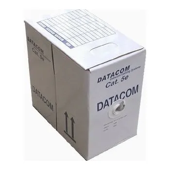 Síťový kabel DATACOM kabel drát C5E UTP PE venkovní 305m box černý