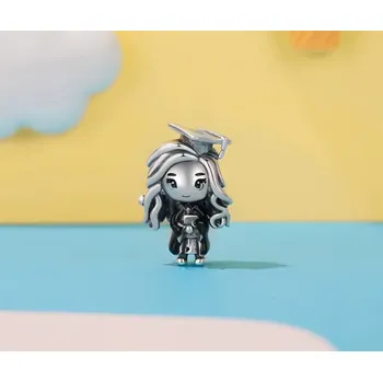 Přívěsek For Silver Korálek ve tvaru absolventky s promoční čepicí - Stříbro 925