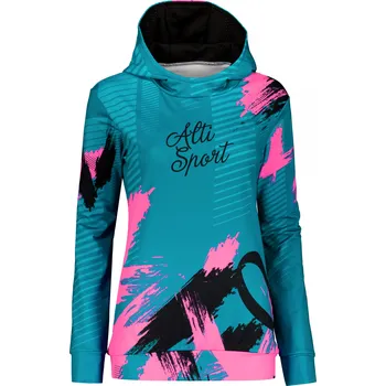 Dámská mikina Dámská funkční mikina premium ALTISPORT VOJ/ALW027MI01 PETROLEJOVÁ XXL