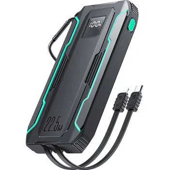 Powerbanka Powerbanka Joyroom JR-L017 10 000 mAh, 22,5 W, s kabelem Lightning + USB-C (černá)